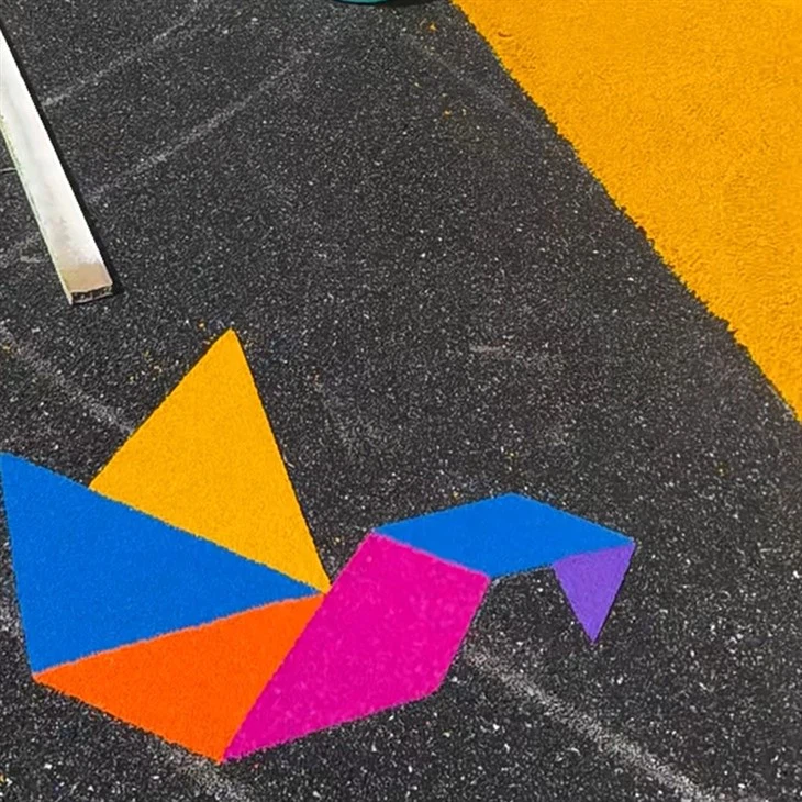 Two Layers Of EPDM Sports Surface Layer For Park factory